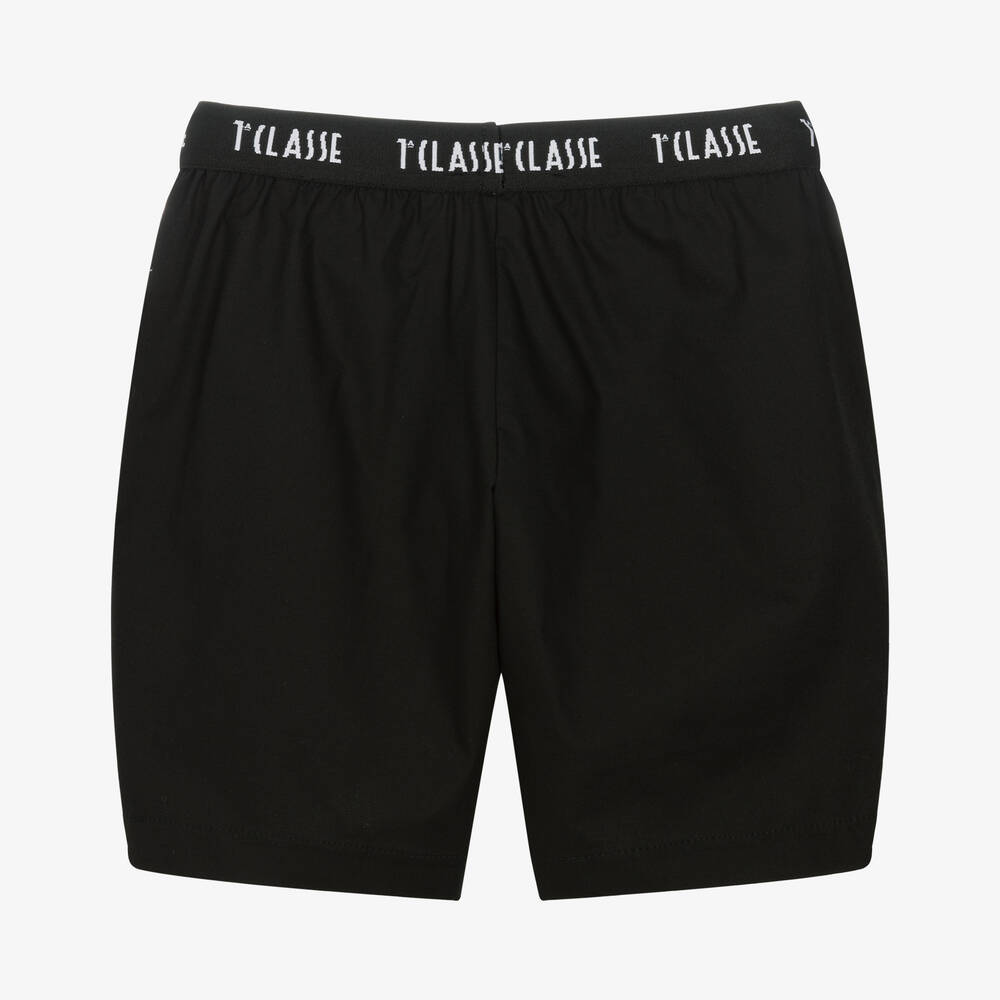 Alviero Martini-Черные хлопковые шорты | Childrensalon Outlet