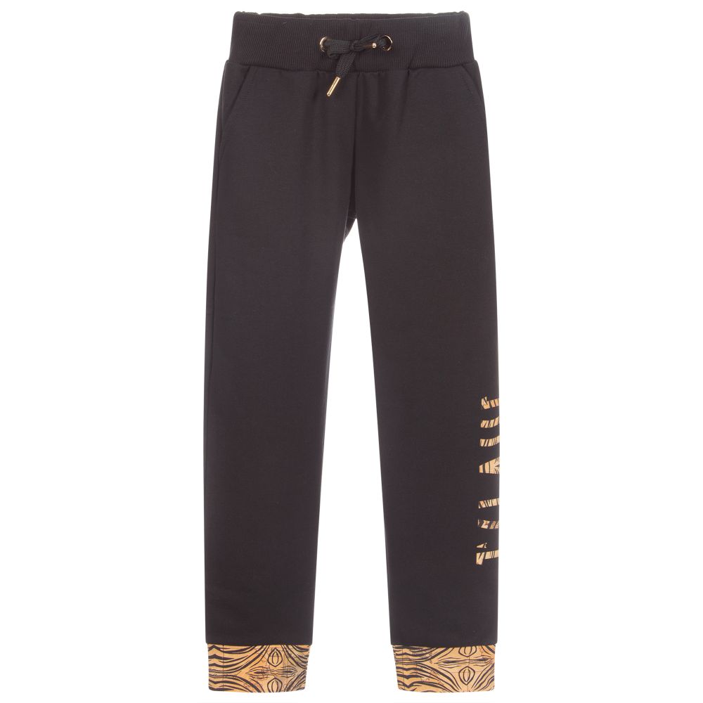 Alviero Martini-Boys Black Geo Map Joggers | Childrensalon Outlet