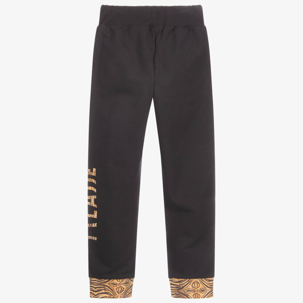 Alviero Martini-Boys Black Geo Map Joggers | Childrensalon Outlet