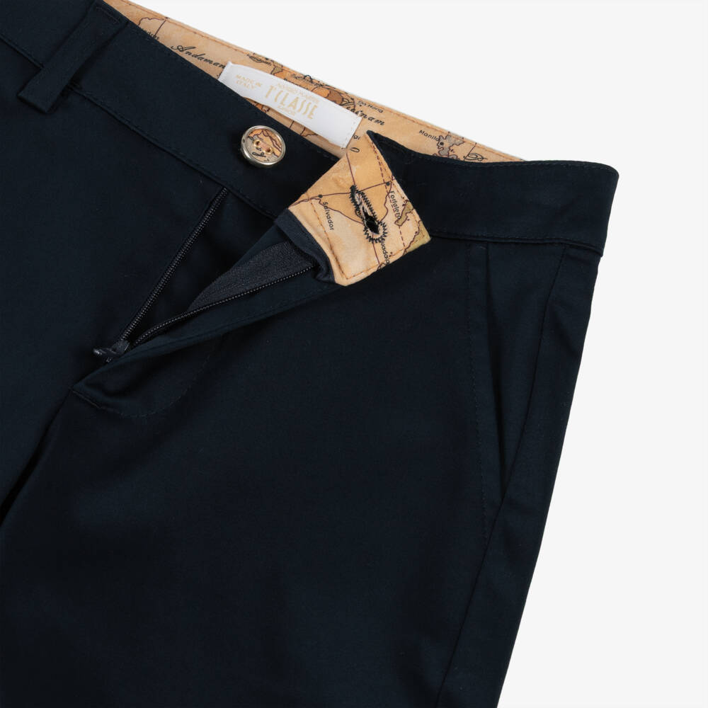 Alviero Martini-Boys Blue Adventure Geo Shorts | Childrensalon Outlet