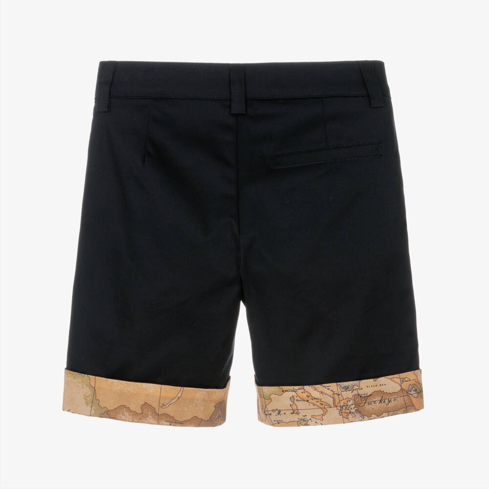 Alviero Martini-Boys Blue Adventure Geo Shorts | Childrensalon Outlet