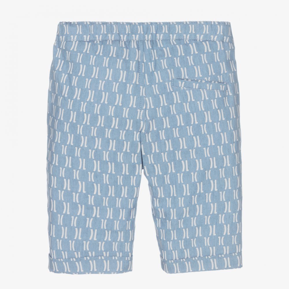 Alviero Martini-Голубые шорты-бермуды для мальчиков | Childrensalon Outlet