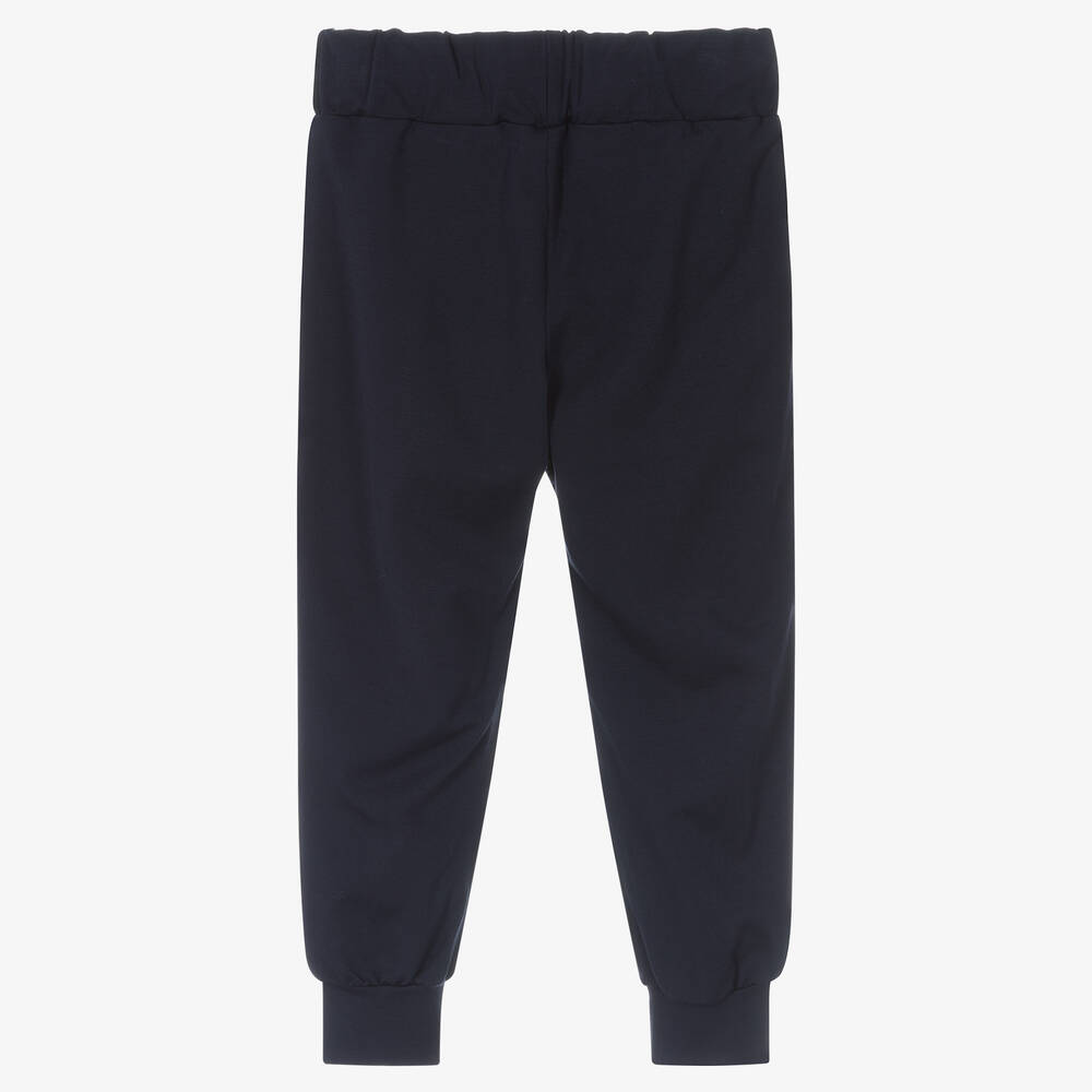 Alviero Martini-Boys Blue Geo Map Joggers | Childrensalon Outlet