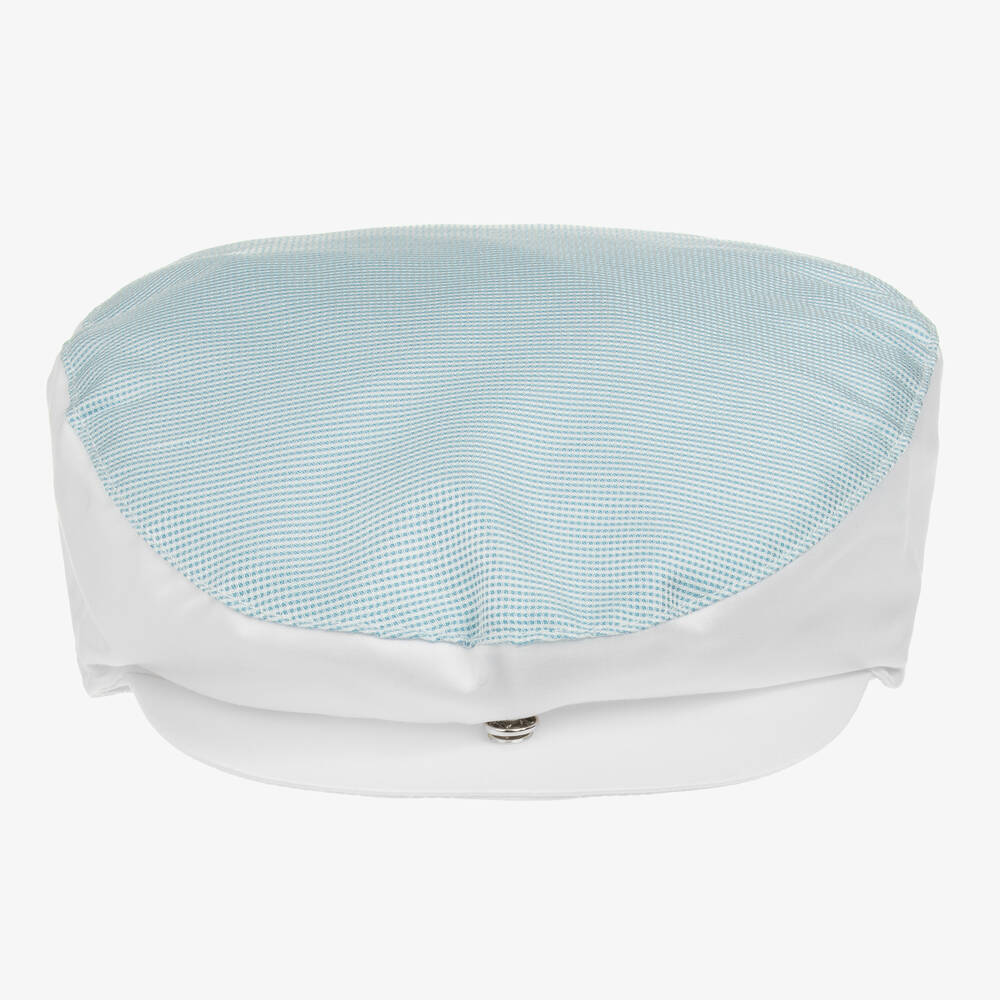 Alviero Martini Boys Blue White Flat Cap