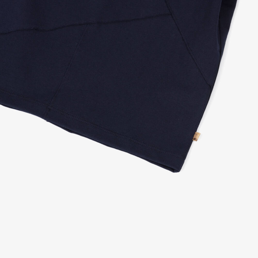 Alviero Martini-Классическая синяя футболка с геометрическим узором для мальчиков | Childrensalon Outlet