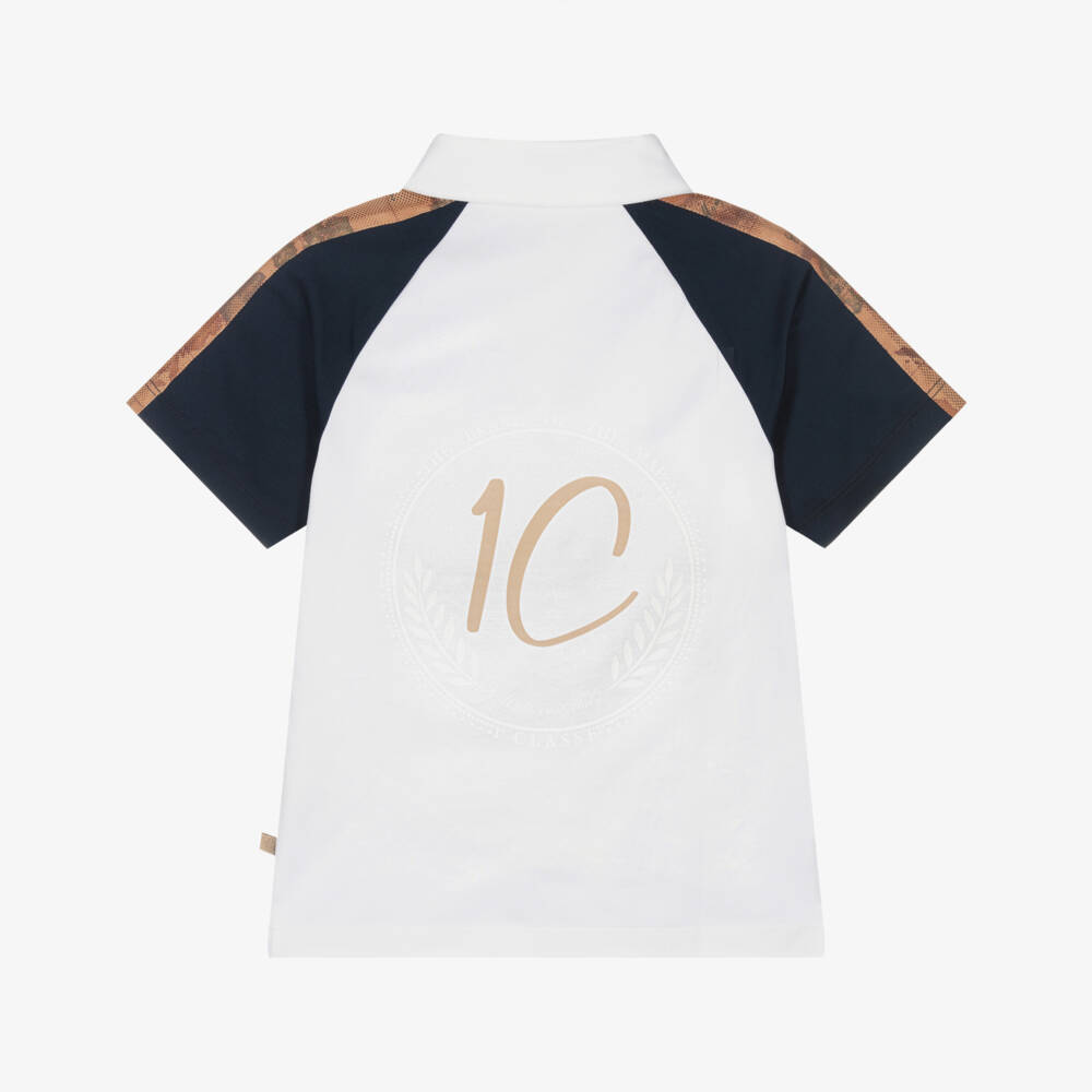 Alviero Martini-بولو قطن بنقشة هندسية للأولاد | Childrensalon Outlet