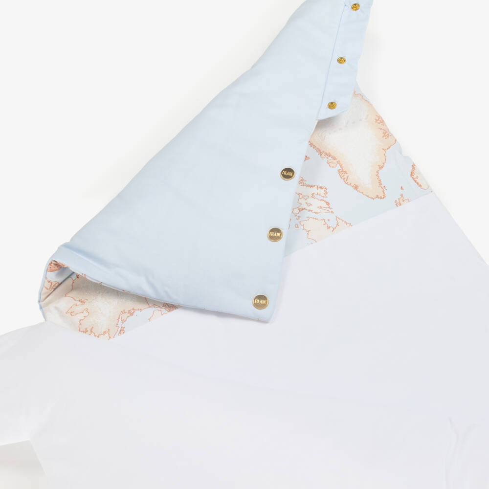 Alviero Martini-Boys Geo Bear Map Nest in Blue | Childrensalon Outlet