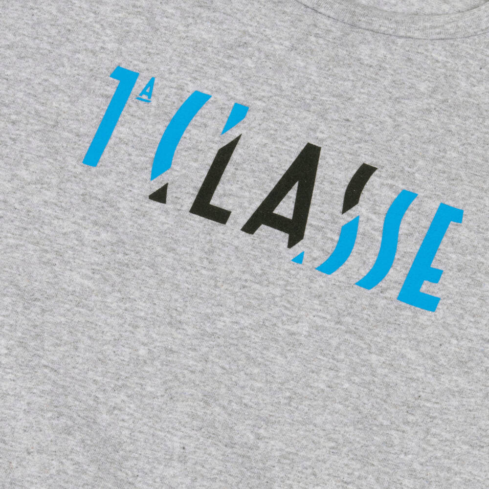 Alviero Martini-Boys Grey 1a Classe Print Cotton T-Shirt | Childrensalon Outlet
