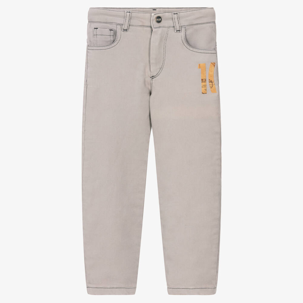 Alviero Martini - Boys Grey Jersey Jeans | Childrensalon