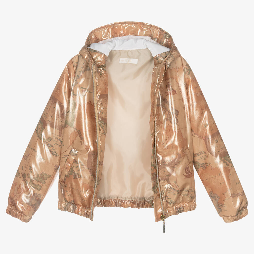 Alviero Martini Boys Hooded Geo Map Jacket Childrensalon Outlet