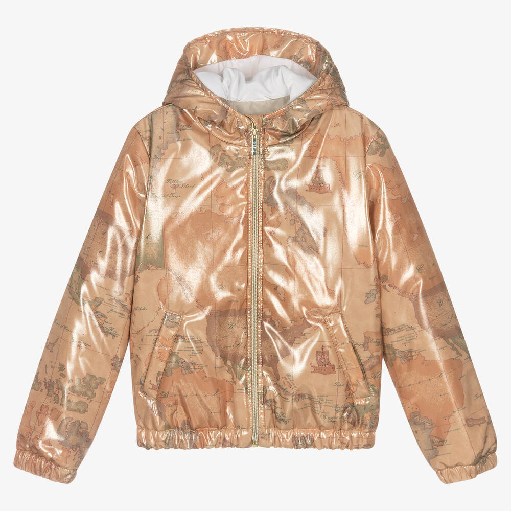 Alviero Martini-Boys Hooded Geo Map Jacket | Childrensalon Outlet