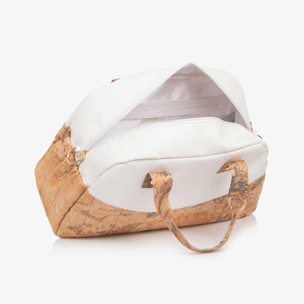 Alviero Martini-Boys Ivory Map Print Changing Bag | Childrensalon Outlet