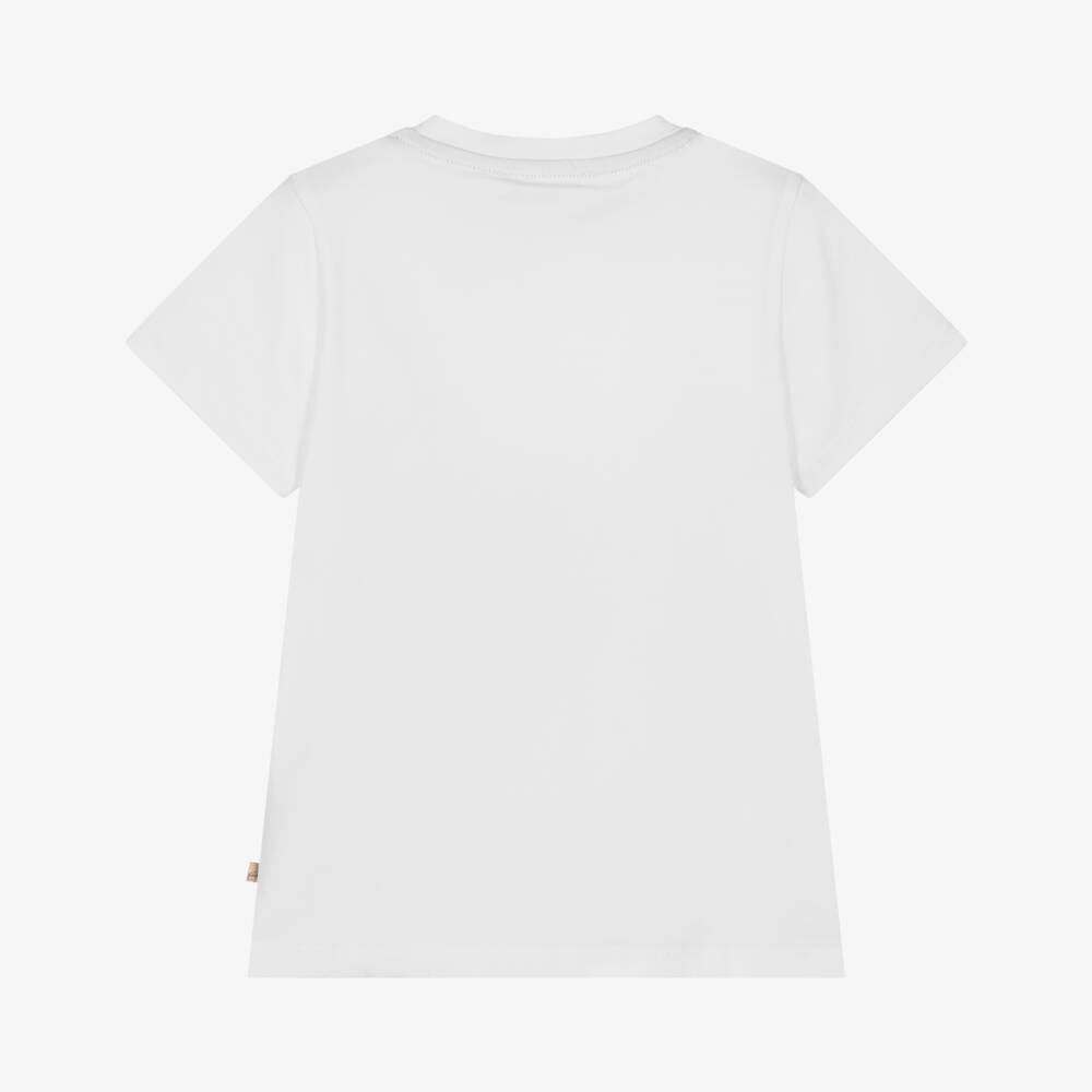 Alviero Martini-Футболка для мальчиков с белым чемоданом Adventure | Childrensalon Outlet