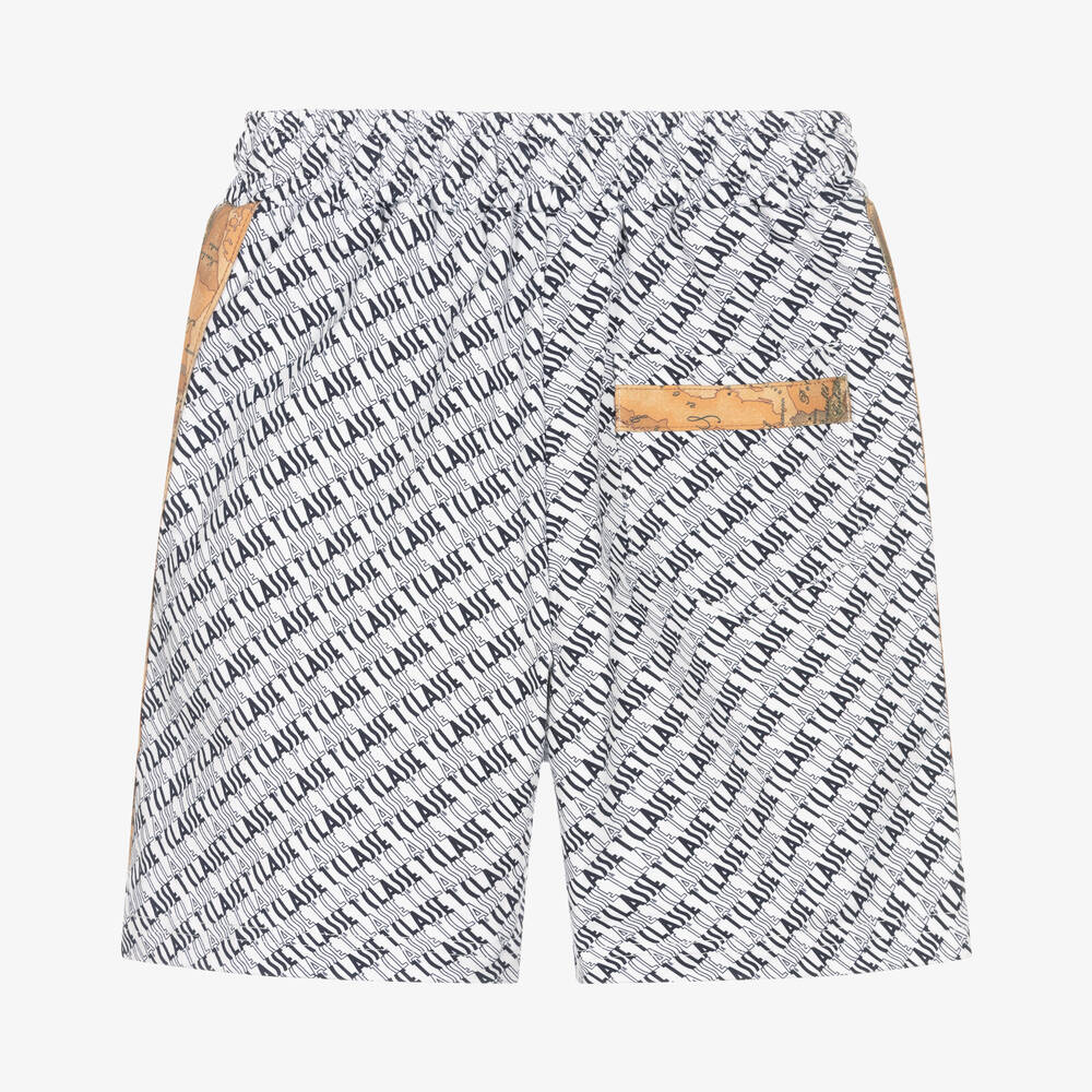 الفيرو مارتيني-Boys White Cotton Shorts  | Childrensalon Outlet