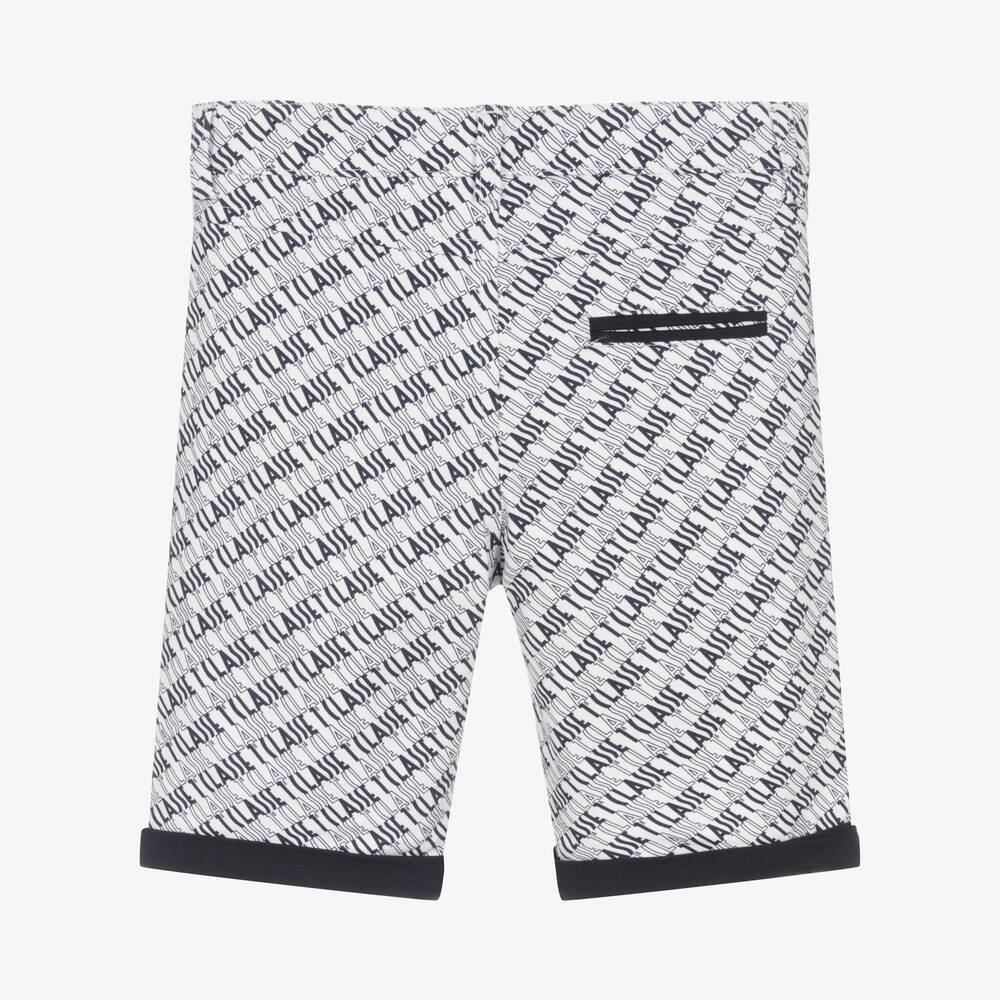 Alviero Martini-Boys White Cotton Shorts | Childrensalon Outlet