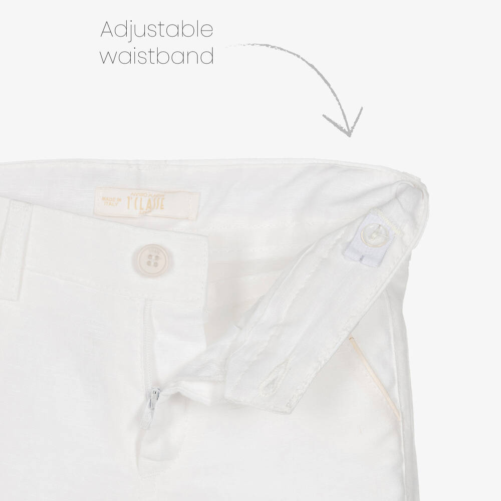 Alviero Martini-Boys White Geo Map Shorts | Childrensalon Outlet