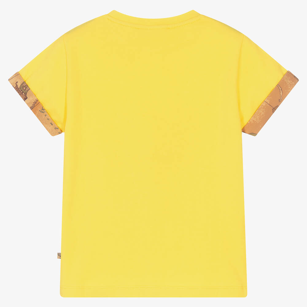 Alviero Martini-Boys Yellow Cotton T-Shirt | Childrensalon Outlet