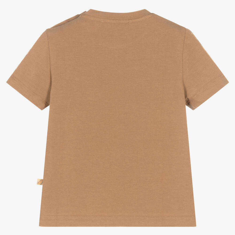 Alviero Martini-Brown Geo Map Logo T-Shirt | Childrensalon Outlet