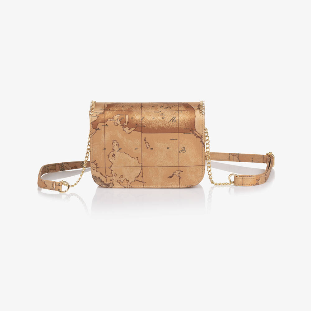 Alviero Martini-Girls Beige Geo Shoulder Bag (19cm) | Childrensalon Outlet