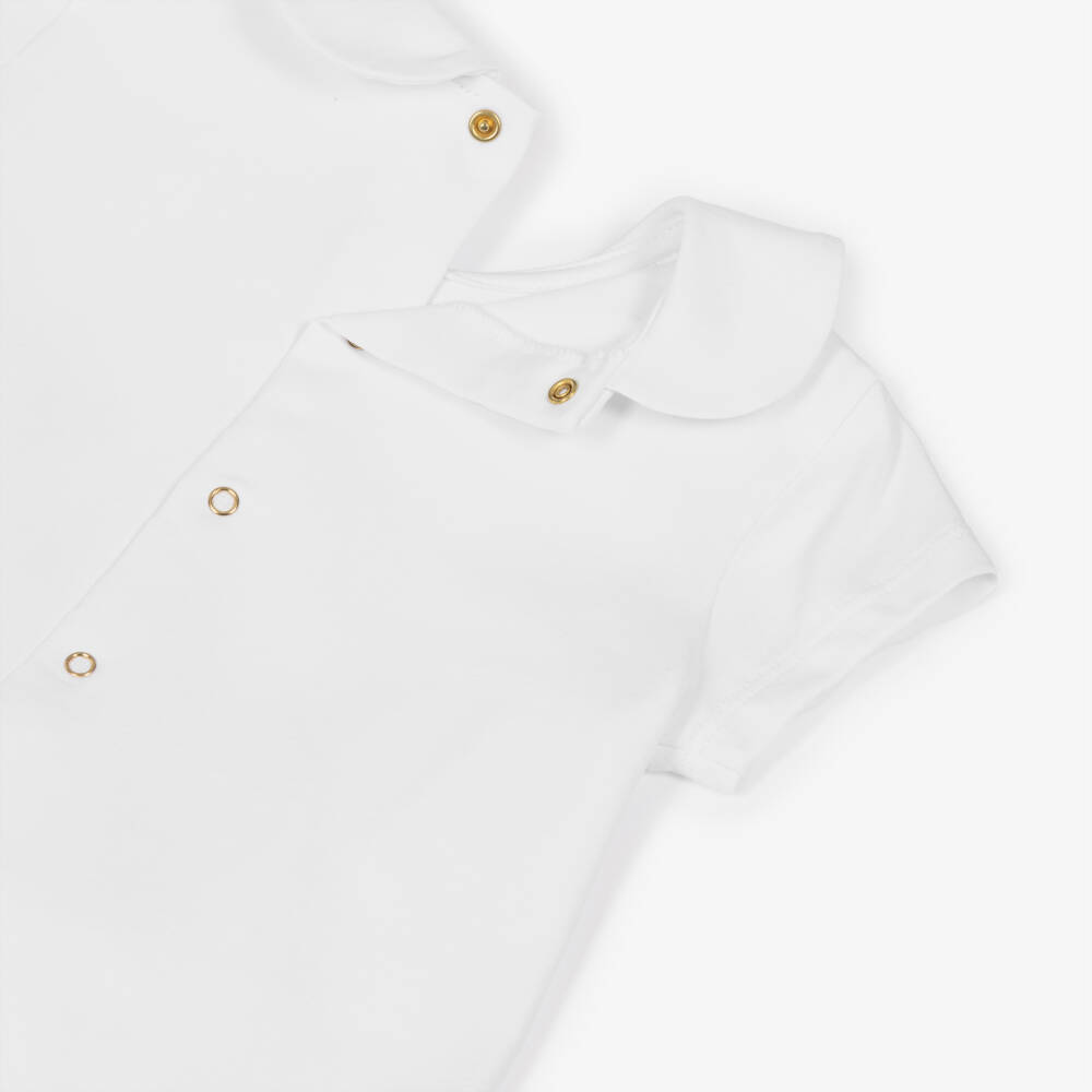 Alviero Martini-Girls Geo Print Pink Cotton Dress | Childrensalon Outlet