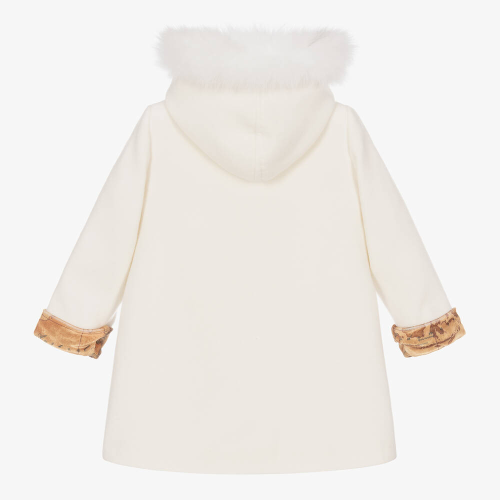 Girls ivory coat new arrivals