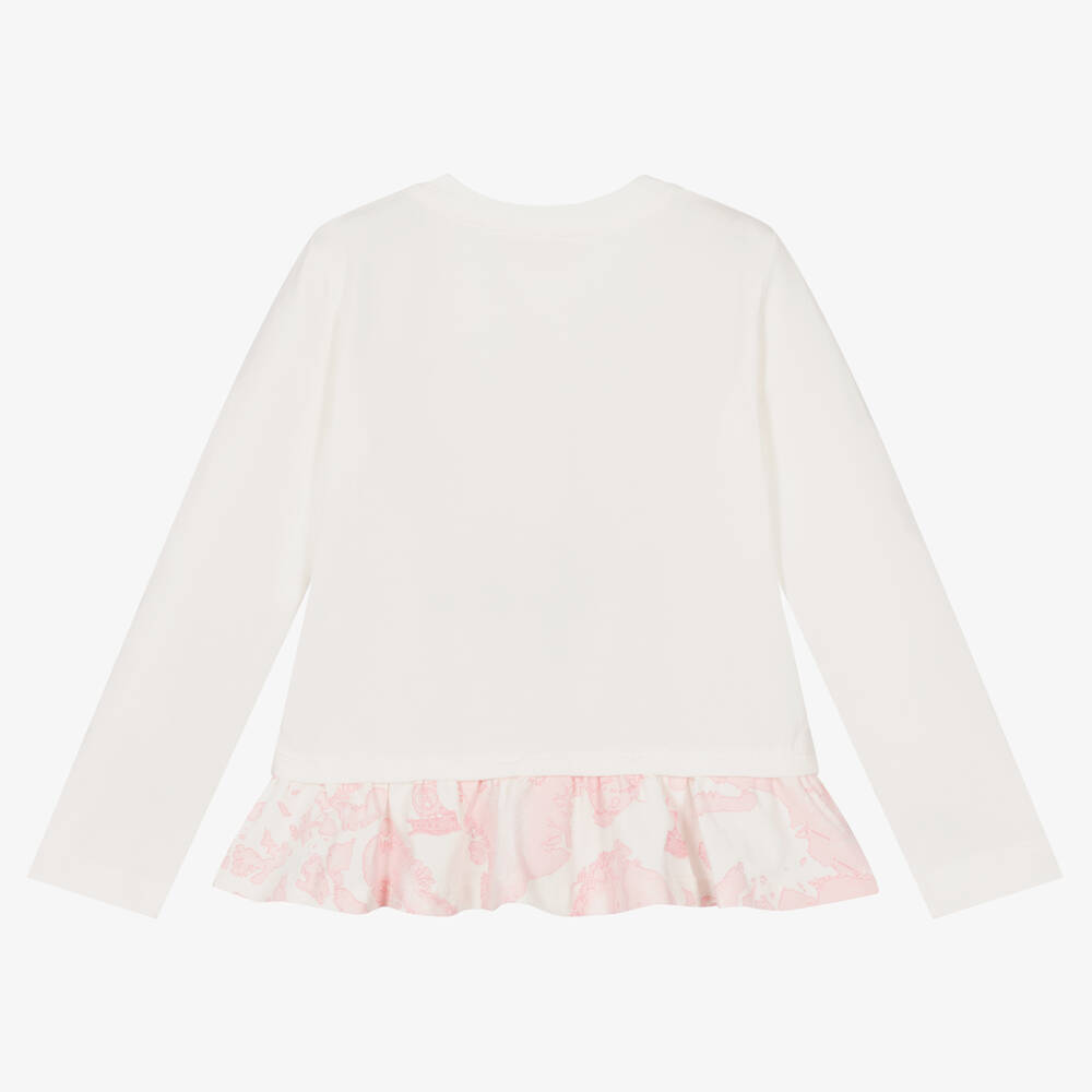 الفيرو مارتيني-Girls Ivory Geo Map Top | Childrensalon Outlet