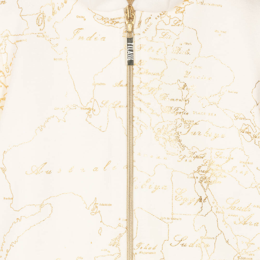 Alviero Martini-Girls Ivory Geo Map Tracksuit | Childrensalon Outlet