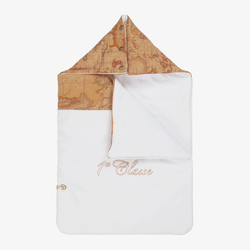 Alviero Martini-Girls Ivory & Sand Map Print Nest | Childrensalon Outlet