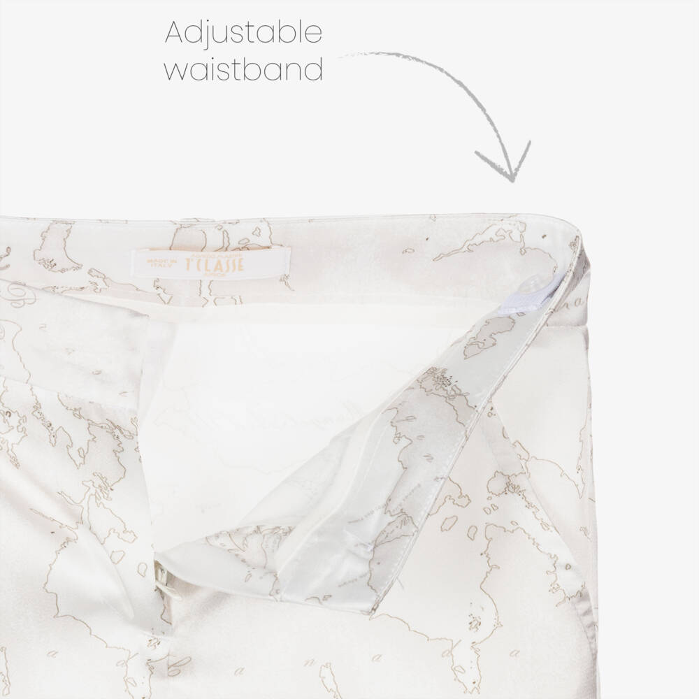 Alviero Martini-Атласный комплект с картой для девочек | Childrensalon Outlet