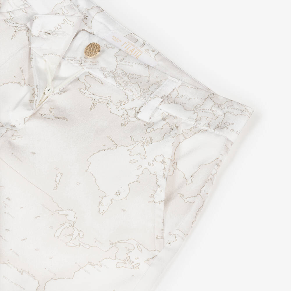 Alviero Martini-Атласный комплект с картой для девочек | Childrensalon Outlet