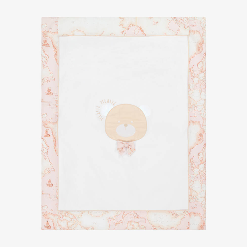 Alviero Martini-Girls' Soft Pink Bear Blanket | Childrensalon Outlet