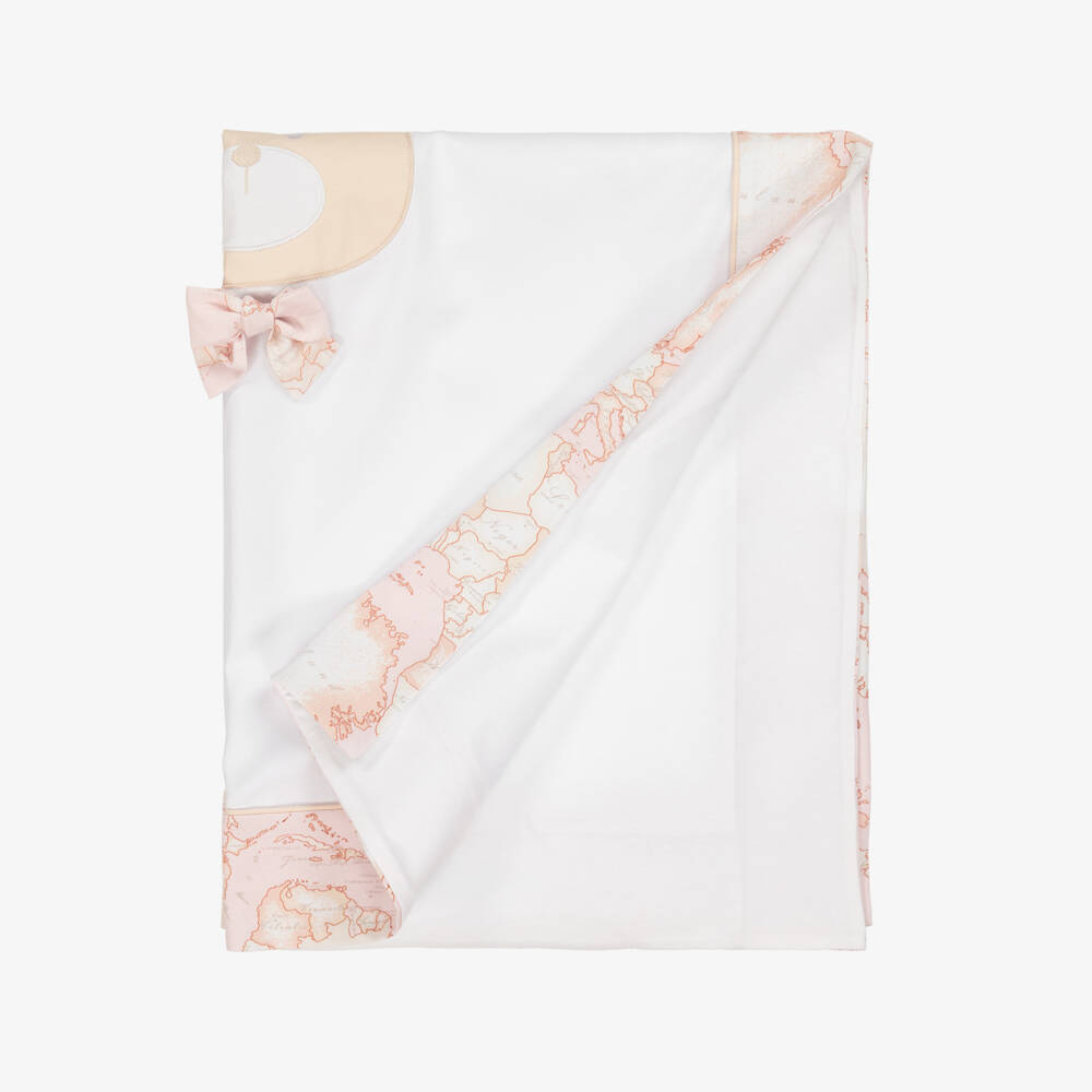 Alviero Martini-Girls' Soft Pink Bear Blanket | Childrensalon Outlet