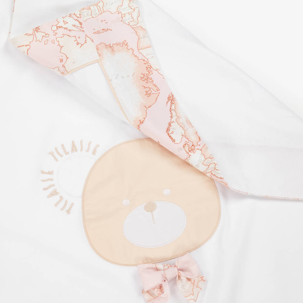 Alviero Martini-Girls' Soft Pink Bear Blanket | Childrensalon Outlet