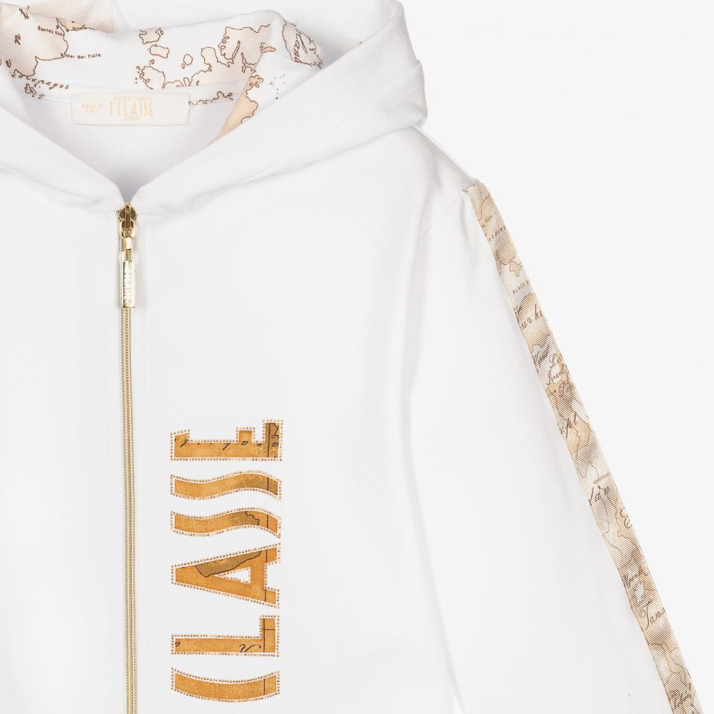 Alviero Martini-Girls White Geo Map Tracksuit | Childrensalon Outlet