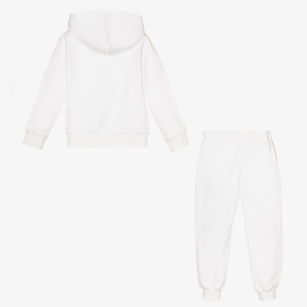 Alviero Martini-Girls White Geo Map Tracksuit | Childrensalon Outlet