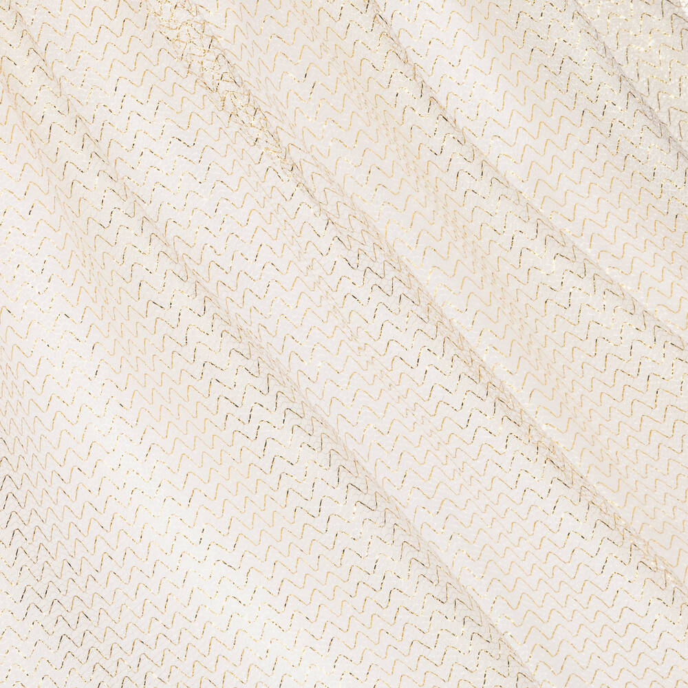 Alviero Martini-Girls White Jersey & Gold Tulle Dress | Childrensalon Outlet