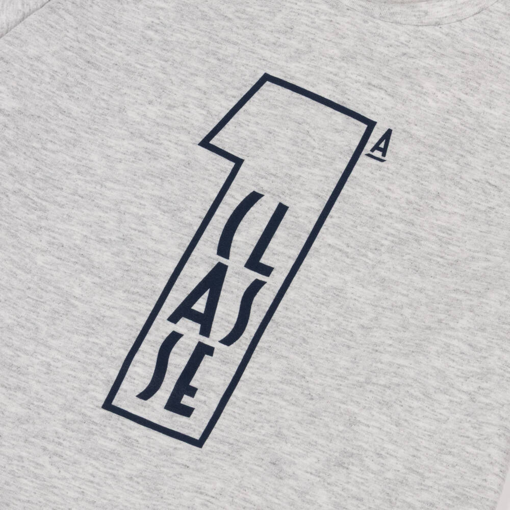 Alviero Martini-Grey Marl 1a Classe Cotton T-Shirt | Childrensalon Outlet