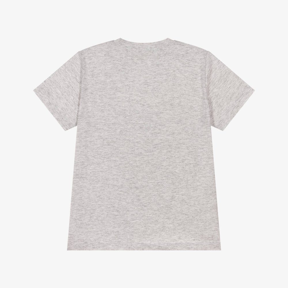 Alviero Martini-Grey Marl 1a Classe Cotton T-Shirt | Childrensalon Outlet