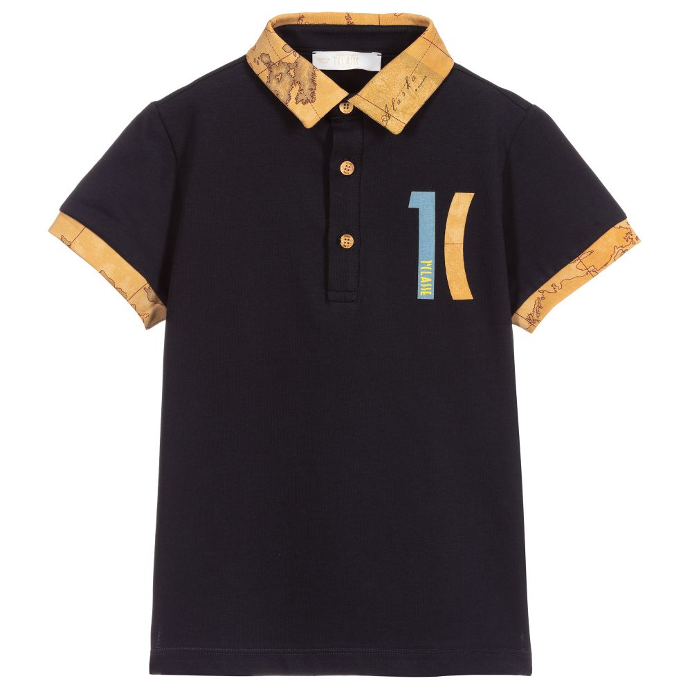 Alviero Martini - Navy Blue 1a Classe Polo Shirt | Childrensalon