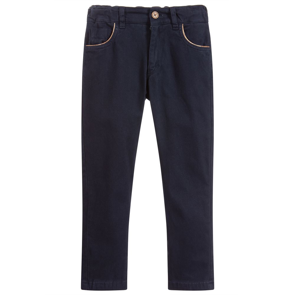 Alviero Martini - Navyblaue Baumwollhose | Childrensalon