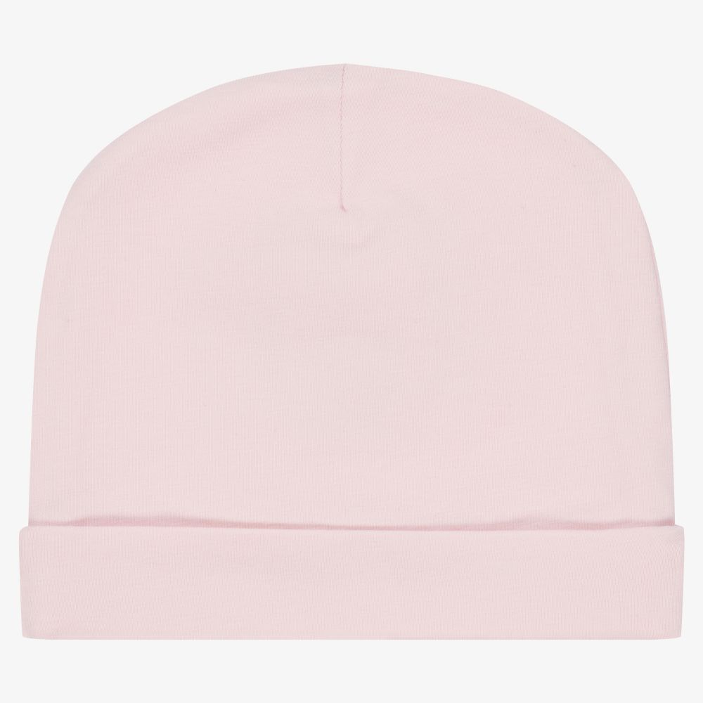 Alviero Martini Pink Cotton Logo Baby Hat Childrensalon Outlet