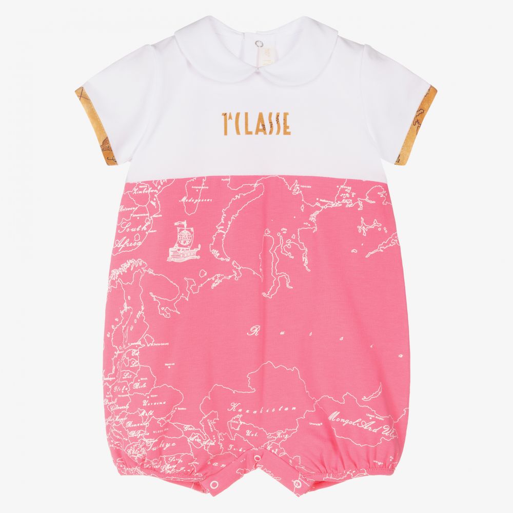 Alviero Martini - Pink Geo Map Baby Shortie | Childrensalon