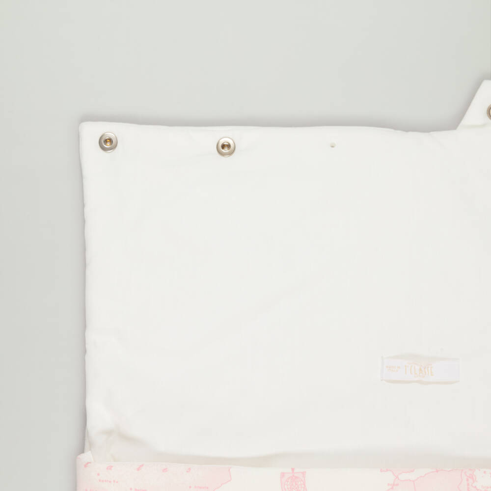 Alviero Martini-Preloved Pink Geo Map Baby Nest (70cm) | Childrensalon Outlet