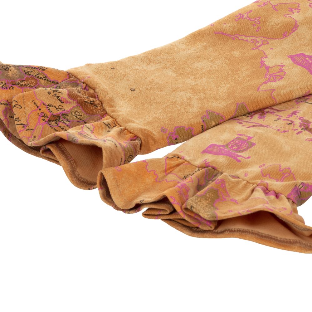 Alviero Martini-Teen Beige Geo Map Leggings | Childrensalon Outlet