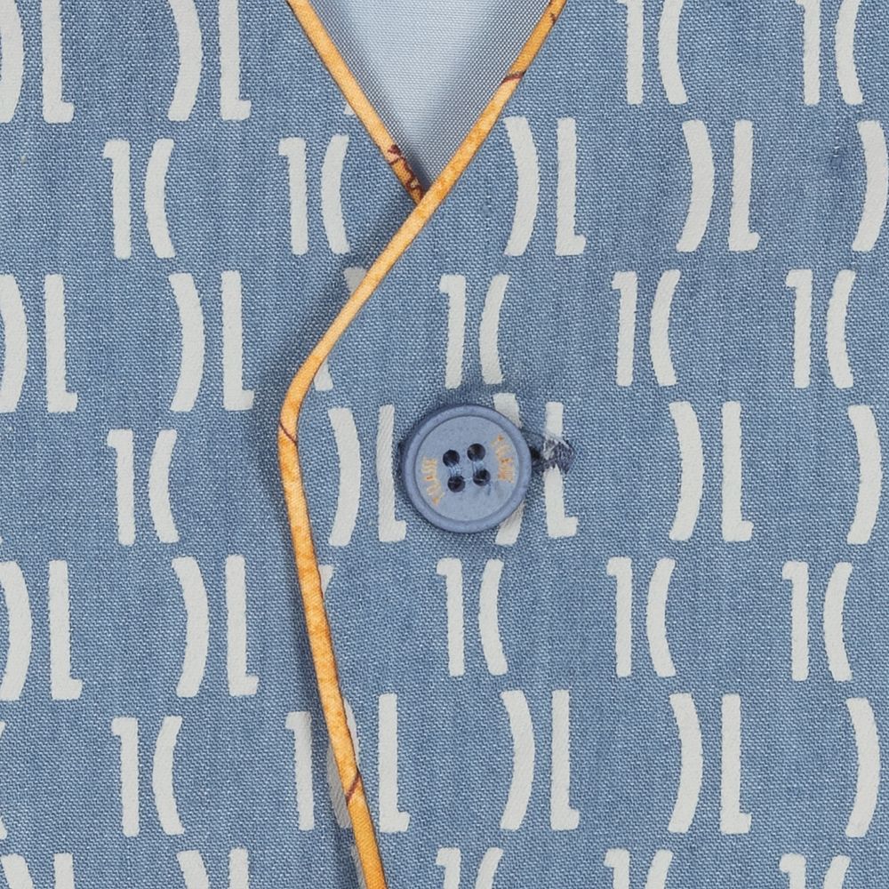 Alviero Martini-Teen Blue Chambray Waistcoat | Childrensalon Outlet