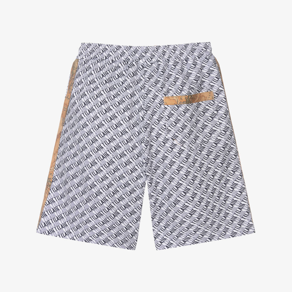 Alviero Martini-Teen Boys 1a Classe Logo Cotton Shorts | Childrensalon Outlet