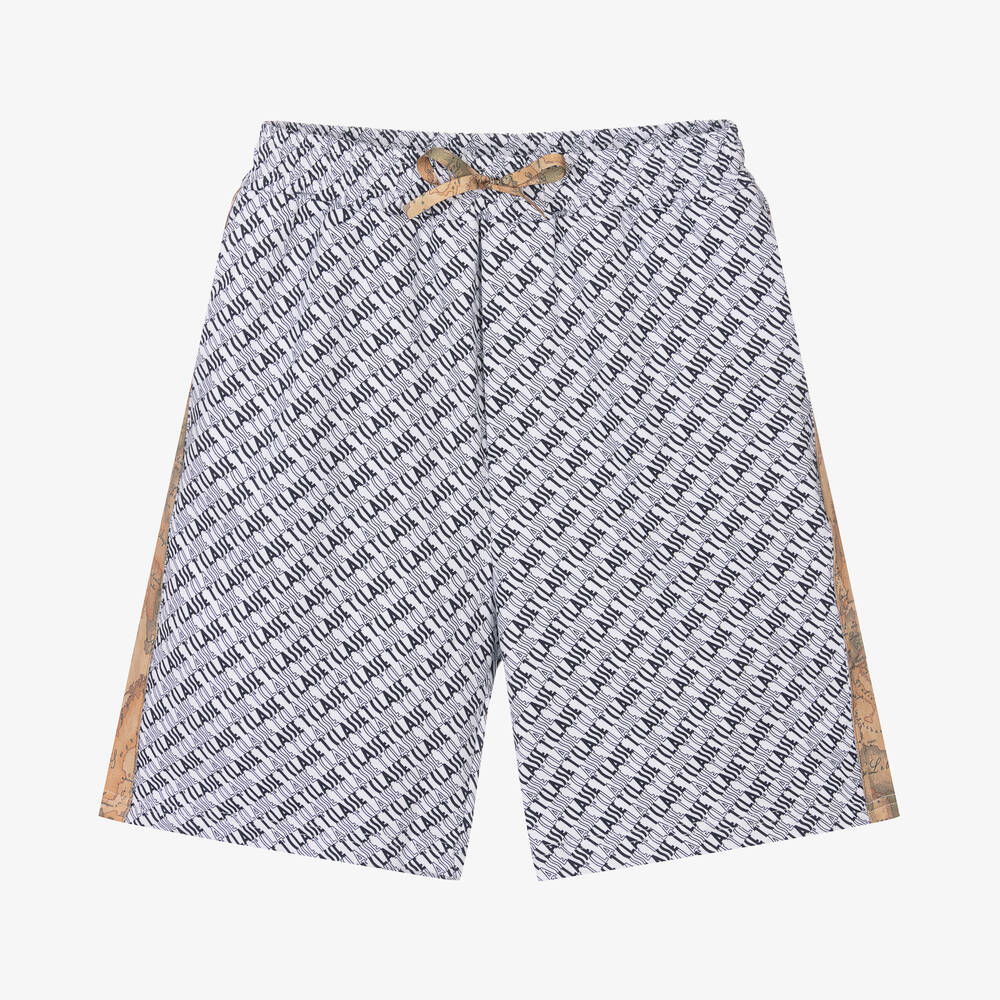 Alviero Martini-Teen Boys 1a Classe Logo Cotton Shorts | Childrensalon Outlet