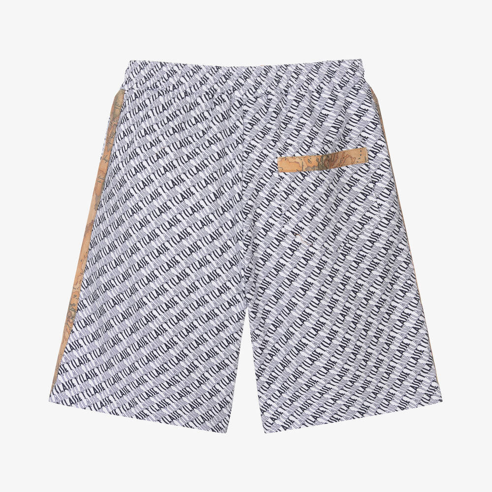 Alviero Martini-Teen Boys 1a Classe Logo Cotton Shorts | Childrensalon Outlet