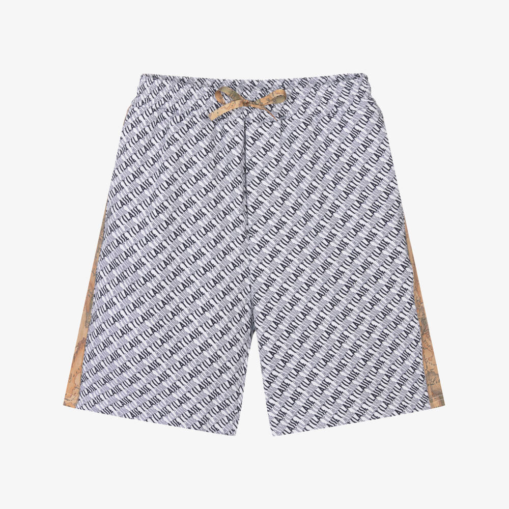 Alviero Martini-Teen Boys 1a Classe Logo Cotton Shorts | Childrensalon Outlet