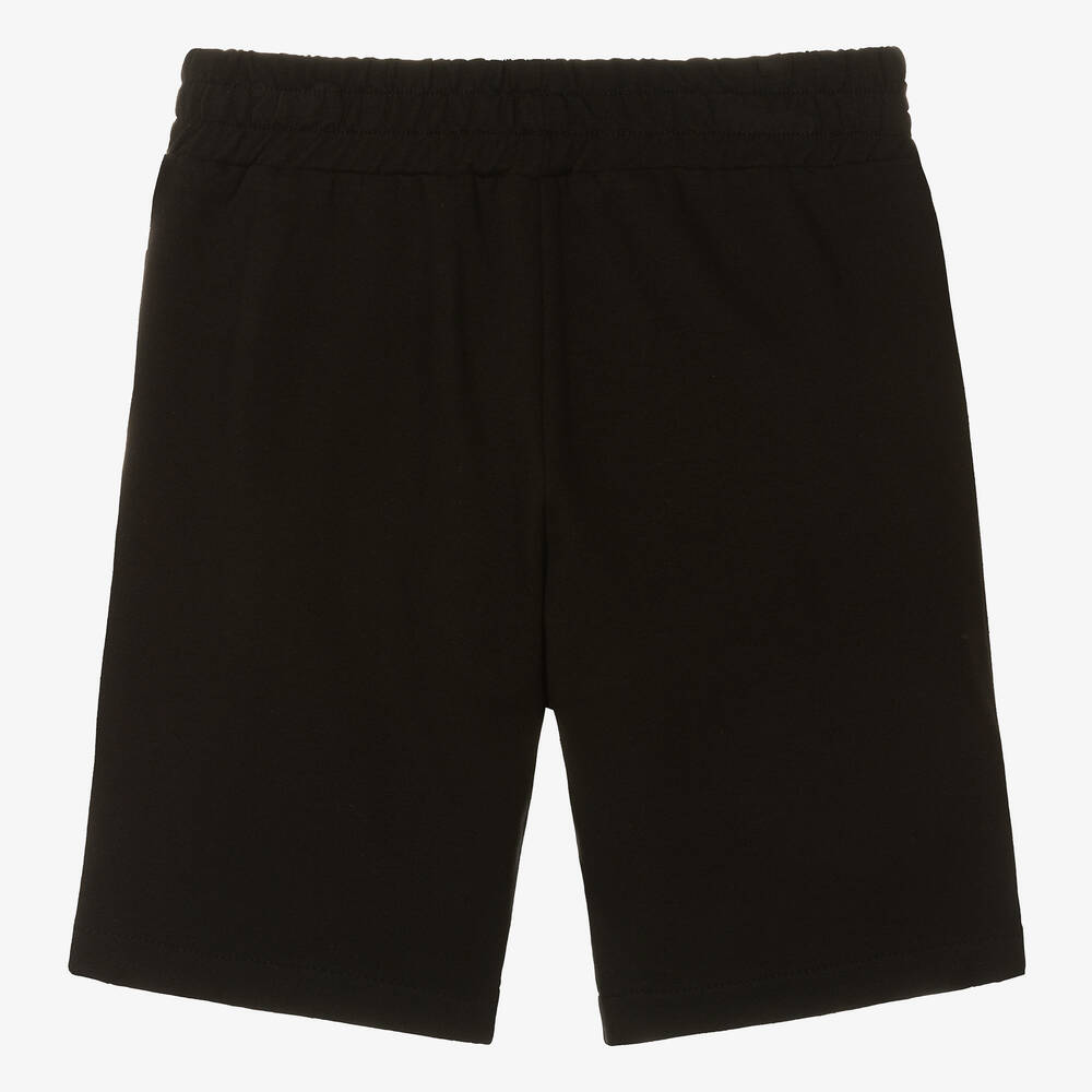 Alviero Martini-Teen Boys Black Cotton 1a Classe Shorts | Childrensalon Outlet